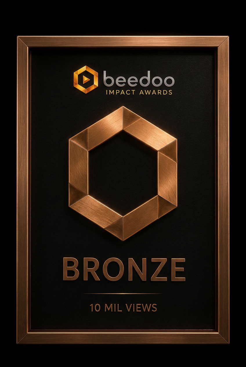 Placa Beedoo Impact Award — nível Bronze