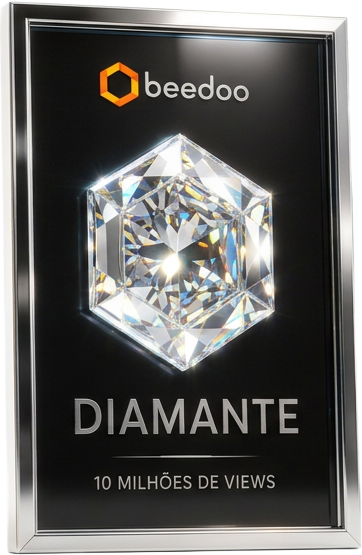 Placa Beedoo Impact Award — nível Diamante