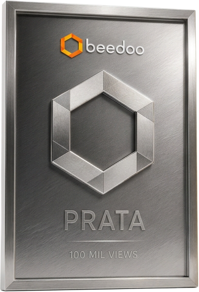 Placa Beedoo Impact Award — nível Prata